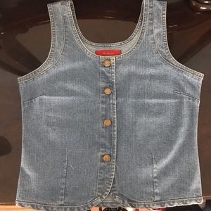 Cropped jean top